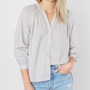 COPY - NWT Lucky Brand Striped button up poet blouse
